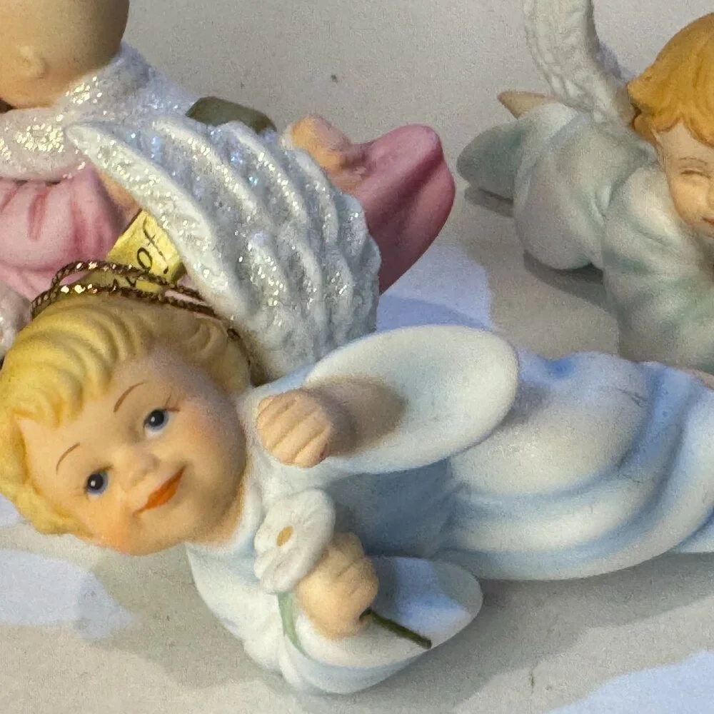 Ashton-Drake 1998 “Font of Love” Heaven’s Littlest Angels – Set of 3 Ornaments
